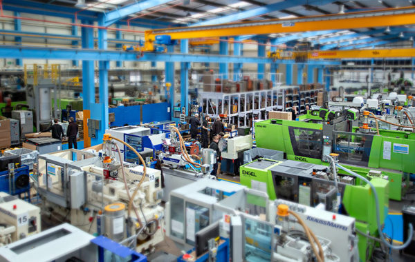 Moulding machines on site